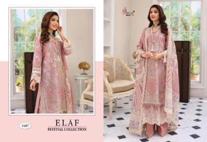 SHREE FABS 3107 ELAF FESTIVAL COLLECTION PAKISTANI SUITS AT BEST PRICE