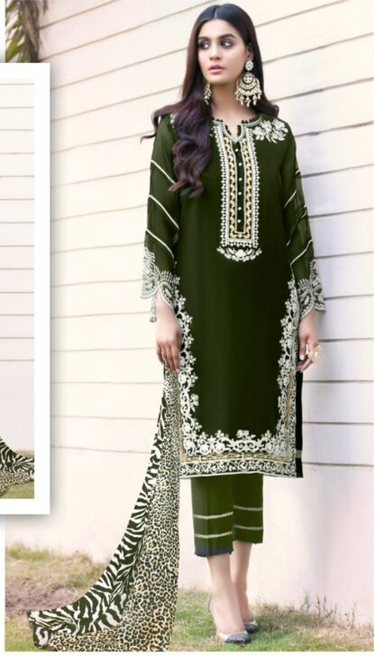 SAFA FASHION 1059 MEHANDI PAKISTANI KURTI MANUFACTURER IN INDIA