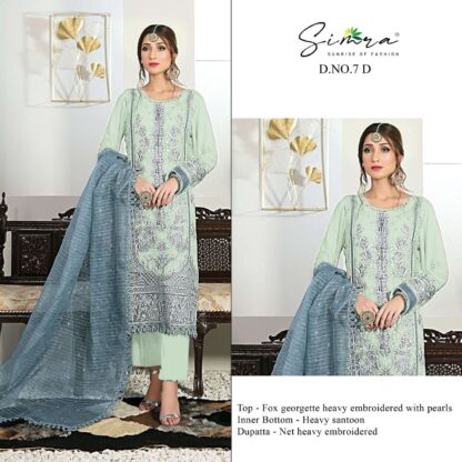 SIMRA 7 D SINGLE PAKISTANI SUITS ONLINE