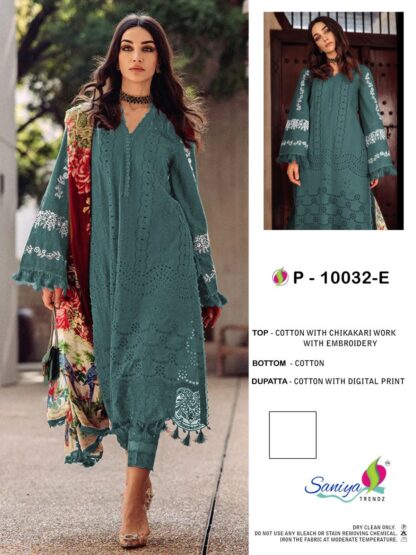 SANIYA TRENDZ P 10032 E MARIA PAKISTANI SALWAR SUITS WHOLESALE