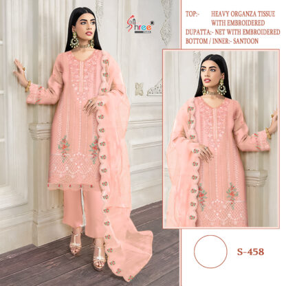 SHREE FABS S 458 PAKISTANI SUITS MANUFACTURER IN INDIA