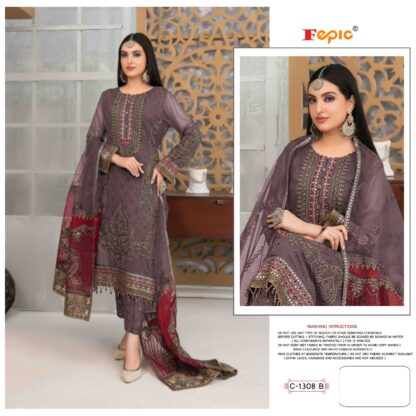 FEPIC ROSEMEEN C 1308 B PAKISTANI SUITS SINGLE PIECE BUY