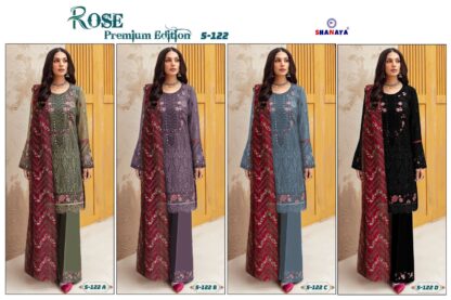 SHANAYA ROSE PREMIUM EDITION S 122 PAKISTANI SUITS BEST PRICE PAKISTANI SUITS IN SURAT, PAKISTANI SUITS MANUFACTURER IN SURAT, PAKISTANI SUITS WHOLESALE, PAKISTANI SUITS WHOLESALER FROM SURAT, SALWAR KAMEEZ WHOLESALE, SHANAYA ROSE PREMIUM EDITION S 122 PAKISTANI SUITS BEST PRICE  Pakistani Suits, Salwar Kameez, SHREE FABS, Single, Suits