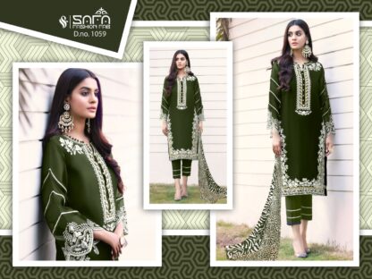 SAFA FASHION 1059 MEHANDI PAKISTANI KURTI MANUFACTURER IN INDIA