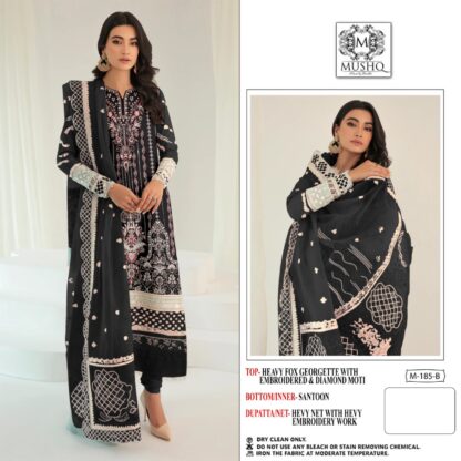 MUSHQ M 185 B PAKISTANI SUITS AT BEST PRICE