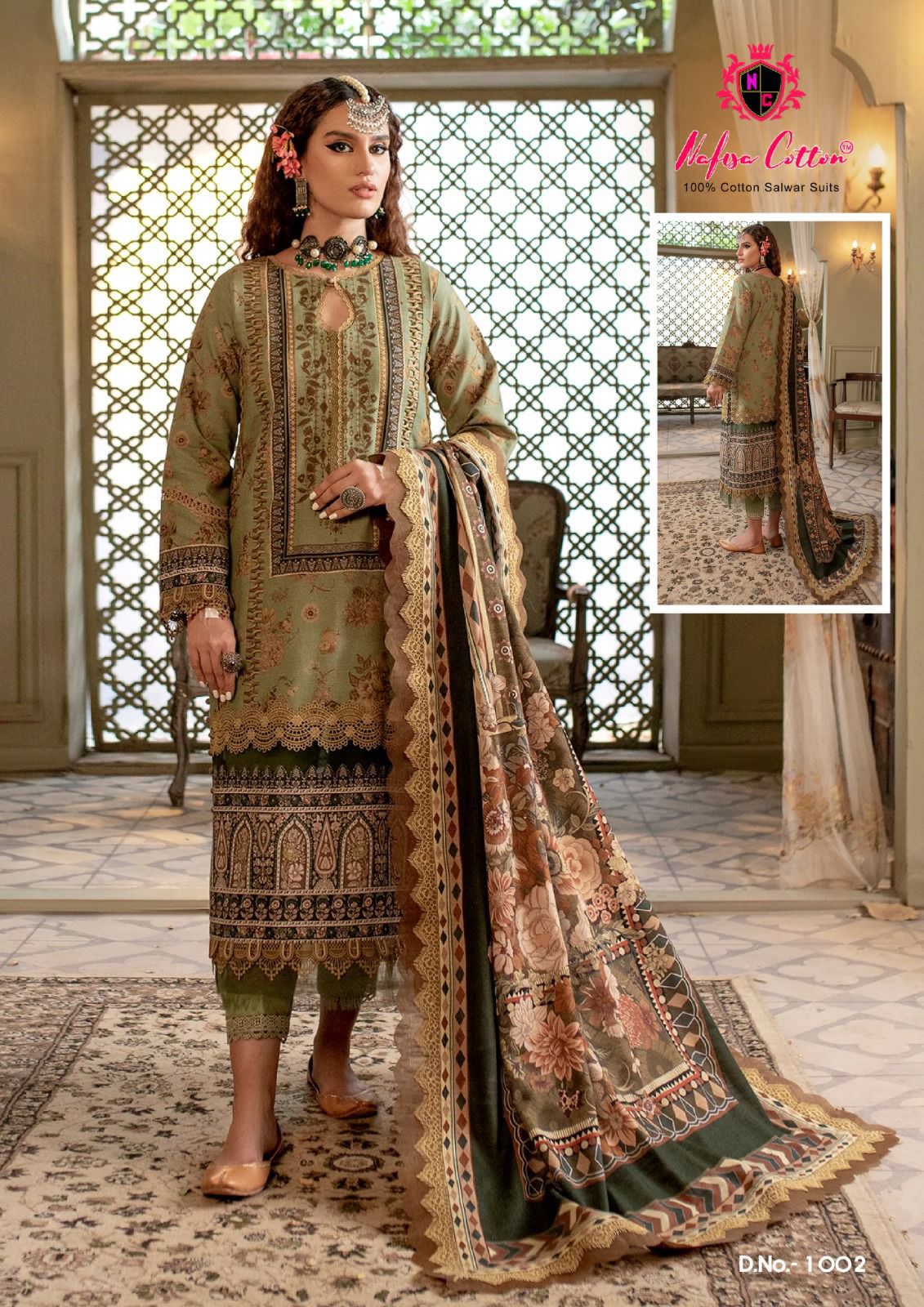 Andaaz Nafisa Cotton Cotton Karachi Salwar Suits – Kavya Style Plus