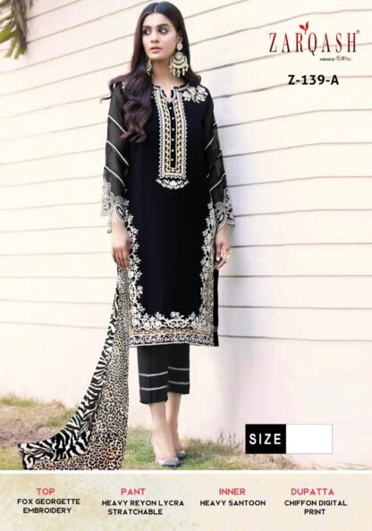 ZARQASH Z 139 A PAKISTANI KURTI ONLINE SHOPPING