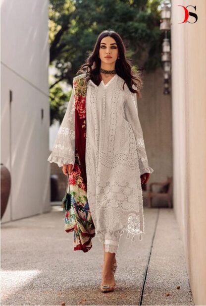 DEEPSY 3152 SAIRA RIZWAN 2 WHITE PAKISTANI SALWAR KAMEEZ ONLINE