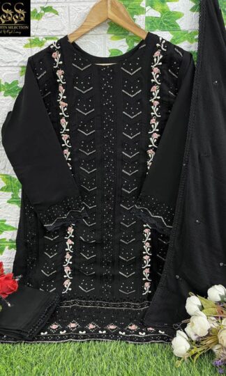 HSS HALIMA SUITS LAXURY 76002 BLACK PAKISTANI SUITS WHOLESALER SURATHSS HALIMA SUITS LAXURY 76002 BLACK PAKISTANI SUITS WHOLESALER SURAT