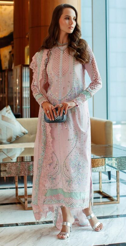 MUSHQ M 250 PINK PAKISTANI SUITS IN SINGLE PIECE