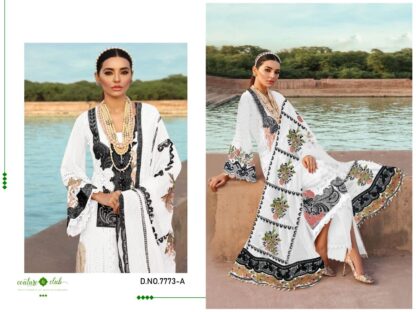 ZIAAZ DESIGNS 7773 A COUNTER & CLUB PAKISTANI SUITS ONLINE SHOPPING