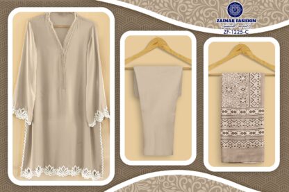 ZAINAB FASHION 1225 DUSTY SAND PAKISTANI KURTI COLLECTION ONLINE