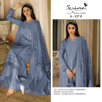 SERENE S 137 F PAKISTANI SUITS ONLINE SHOPPING PAKISTANI SUITS ONLINE SHOPPING, PAKISTANI SUITS WHOLESALE, SERENE S 137 F  AL KHUSHBU, Pakistani Suits, Salwar Kameez, SHREE FABS, Single, Suits