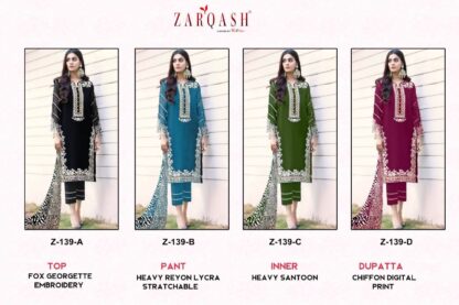 ZARQASH Z 139 A PAKISTANI KURTI ONLINE SHOPPING