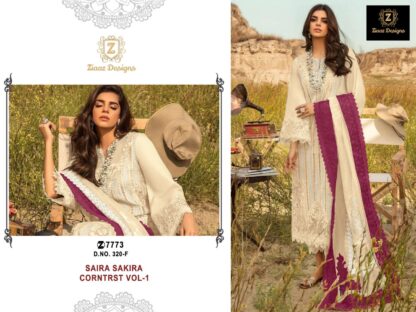 ZIAAZ DESIGNS 320 F SAIRA SAKIRA CORNTRST VOL 1 SALWAR KAMEEZ - Image 2