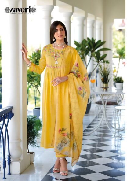 ZAVERI 1191 SYMFONIA SUMMER COLLECTION PURE COTTON SUITS FOR WOMEN