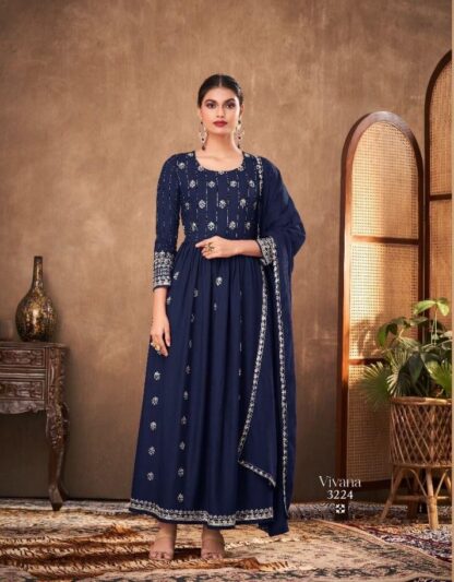 MAISHA MASKEEN VIVANA 3224 FANCY READYMADE GOWN ONLINE WHOLESALE