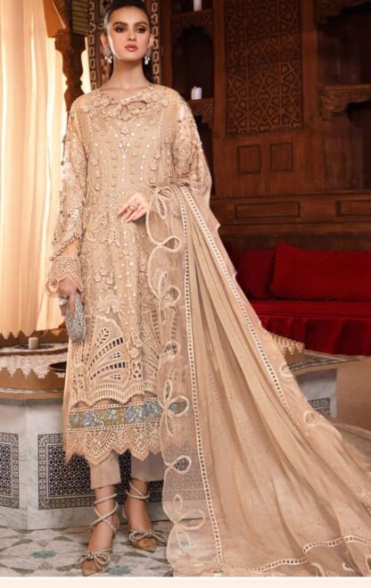 MARIYAH DESIGNER M 186 PAKISTANI SUITS IN SINGLE PIECE