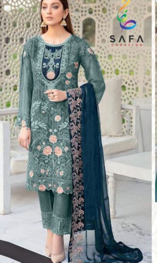 SAFA CREATION SF 206 A SEMI STITCHED PAKISTANI SUITS ONLINE WHOLESALERSAFA CREATION SF 206 A SEMI STITCHED PAKISTANI SUITS ONLINE WHOLESALER