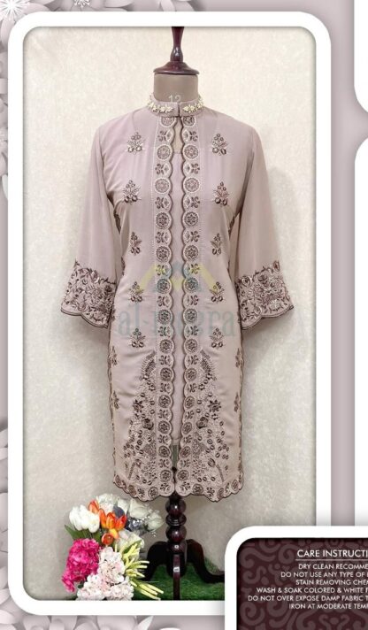 AL MEERA 1155 CHOCOLATE PAKISTANI KURTI ONLINE