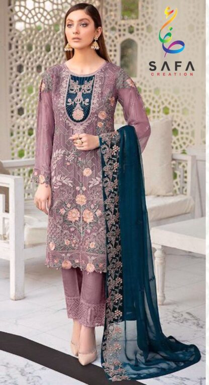 SAFA CREATION SF 206 C SEMI STITCHED PAKISTANI SUITS WITH PRICE