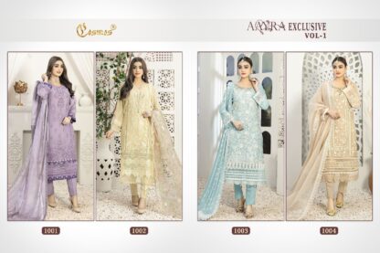 COSMOS 1001 AAYRA EXCLUSIVE VOL-1 PAKISTANI SUITS IN SINGLE PIECE