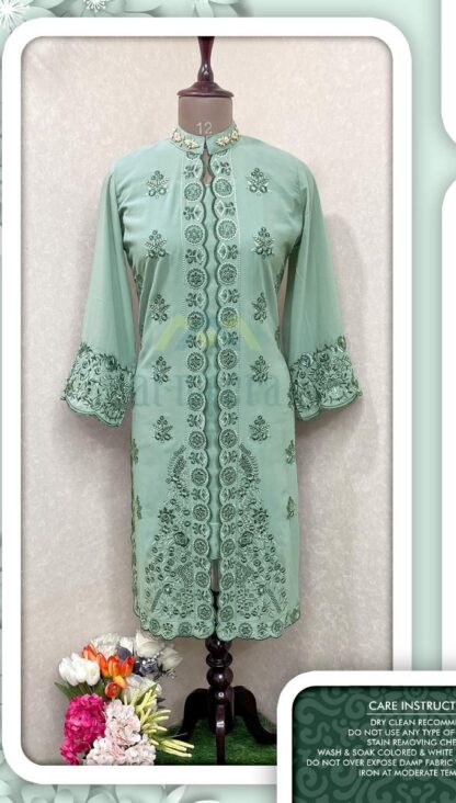 AL MEERA 1155 MINT GREEN PAKISTANI KURTI AT BEST PRICE