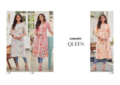 ZAVERI Z 1152 QUEEN READYMADE INDIA KURTI WITH PRICE