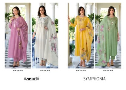 ZAVERI 1189 SYMFONIA SUMMER COLLECTION PURE COTTON SUITS ONLINE