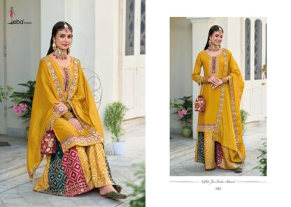 EBA LIFESTYLE 1581 SAFROON VOL 2 SALWAR SUITS IN SINGLE PIECE - Image 3