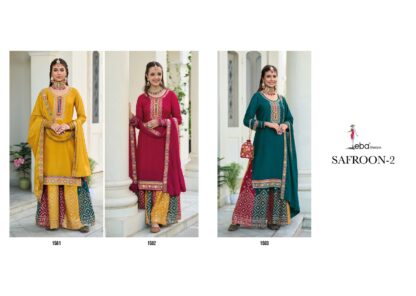 EBA LIFESTYLE 1581 SAFROON VOL 2 SALWAR SUITS IN SINGLE PIECE