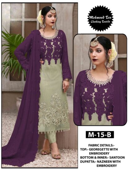 MEHMOOD TEX M 15 B PAKISTANI SUITS ONLINE SUPPLIER