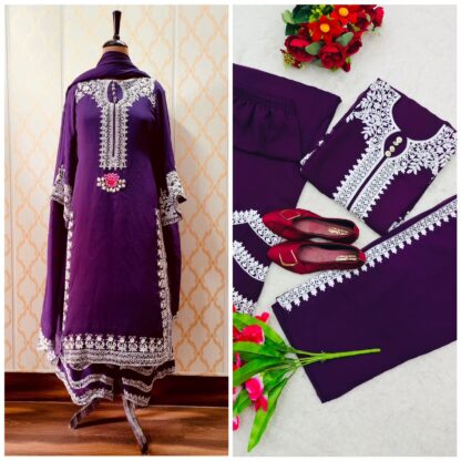 THE LIBAS COLLECTION PURPLE INDIA SALWAR SUITS WITH PRICE