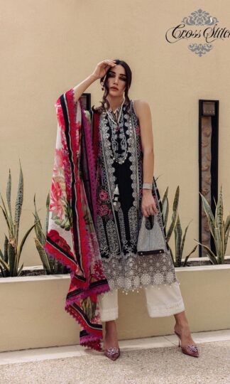 CROSS STITCH CR 109 PAKISTANI SALWAR SUITS DESIGNCROSS STITCH CR 109 PAKISTANI SALWAR SUITS DESIGN