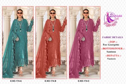 DINSAA DS 174 A PAKISTANI SUITS ONLINE SHOPPING