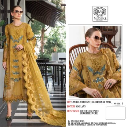 MUSHQ M 256 PAKISTANI SUITS ONLINE WHOLESALER