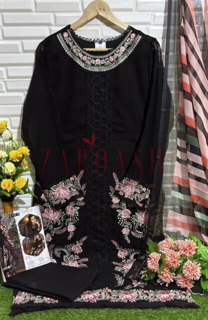 ZARQASH Z 146 B GEORGETTE PAKISTANI KURTI ONLINE