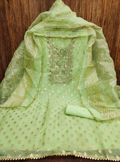 THE LIBAS COLLECTION ORGANZA SILK WITH MULTI KODDING SUITS