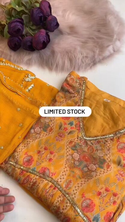 THE LIBAS COLLECTION 5575 YELLOW PAKISTANI SUITS ONLINE