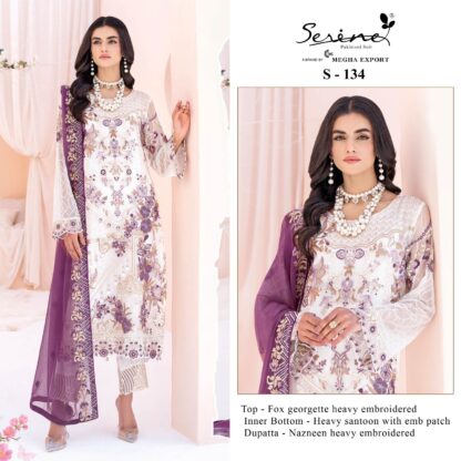 SERINE S 134 DESIGNER PAKISTANI SUITS WITH PRICE