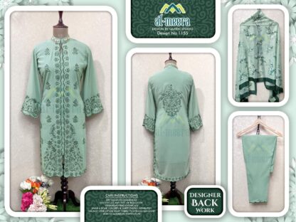 AL MEERA 1155 MINT GREEN PAKISTANI KURTI AT BEST PRICE