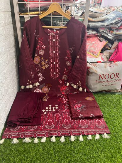 SADIA ASAD NOOR HEAVY COTTON COLLECTION WHOLESALE KURTI ONLINE