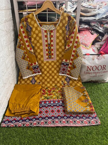 SADIA ASAD NOOR HEAVY COTTON COLLECTION WHOLESALE KURTI ONLINE