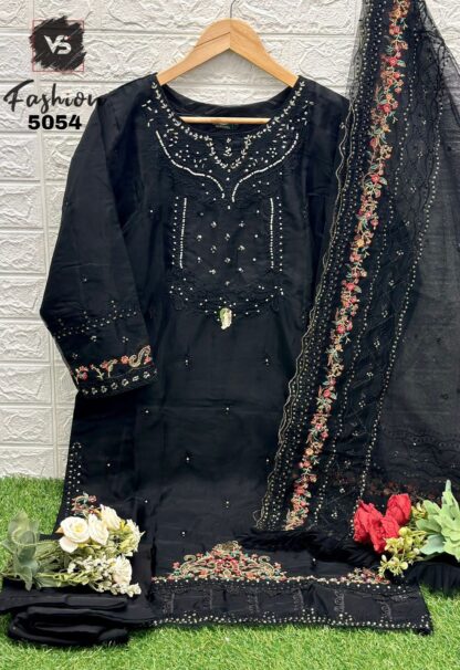 VS FASHION VS 5054 BLACK PAKISTANI KURTI LATEST COLLECTION