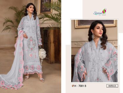 SANIYA TRENDZ H 7001 B MARIA B LATEST DESIGNER PAKISTANI SUITS ONLINE