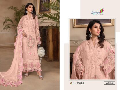 SANIYA TRENDZ H 7001 A MARIA B PAKISTANI SUITS MANUFACTURER