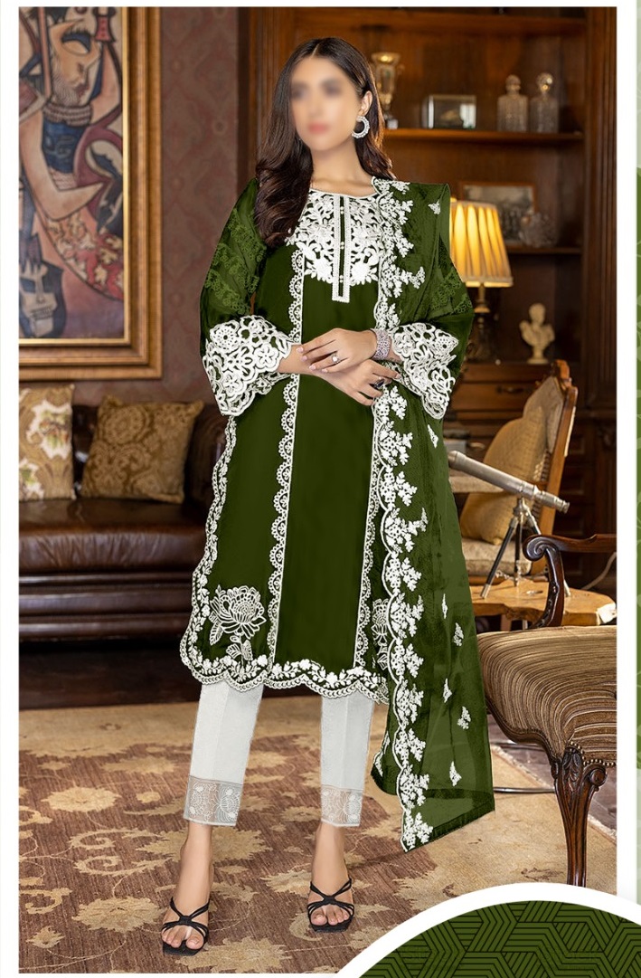 Rama Color Party Wear Rayon Ready Made Embroidered Work Kurti Online at Rs  999 | Umarwada | Surat| ID: 2850460639362