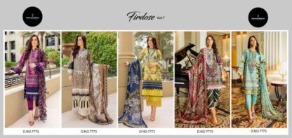 SHEHNAZ FABRICS FIRDOUS EXCLUSIVE COLLECTION VOL 7 PAKISTANI SUITS ONLINE