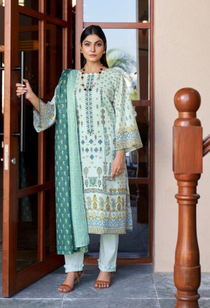 ISHAAL PRINTS 1008 LUXURY LAWN KING OF COTTON READYMADE SUITS WHOLESALE