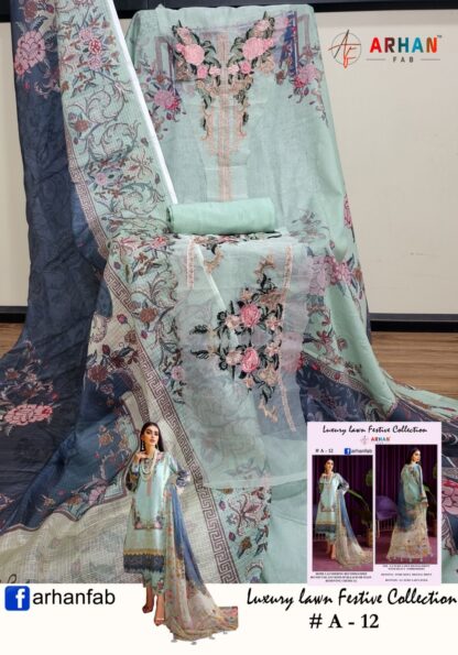 ARHAN FAB A 12 DIGITAL PRINT LAWN COLLECTION PAKISTANI SUITS WITH PRICE ARHAN FAB A 12 DIGITAL PRINT LAWN COLLECTION, PAKISTANI SUITS AT THE BEST PRICE, SALWAR KAMEEZ WHOLESALE, SALWAR SUITS IN SINGLE  ARHAN FAB, Pakistani Suits, Salwar Kameez, Single, Suits